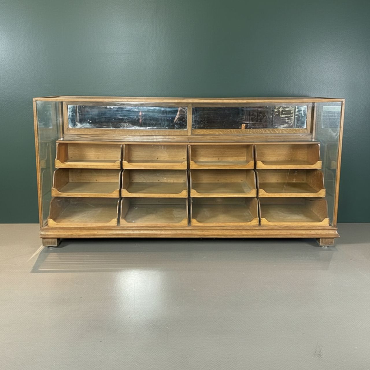 1930s 12 Drawer Shop Counter, Vintage photo 1988.0