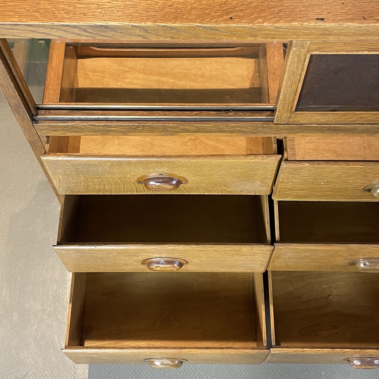 photo for sale 1930s 12 Drawer Shop Counter, Vintage