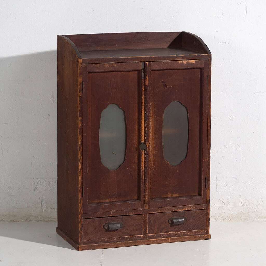 Japanese Kodansu Sideboard With Glazed Doors, Early Taishō Showa Period (C. 1915 1940) #30