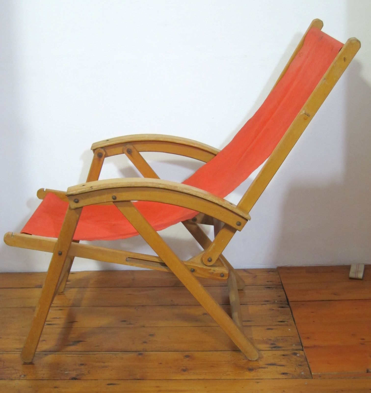 Vintage Foldable Patio – Garden Chair 1940s photo for sale