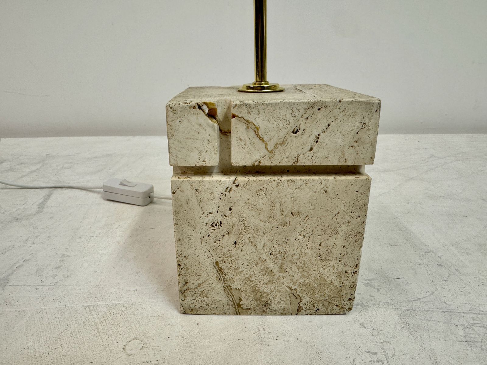 1970s Italian Travertine Lamp By Fratelli Manelli photo buy