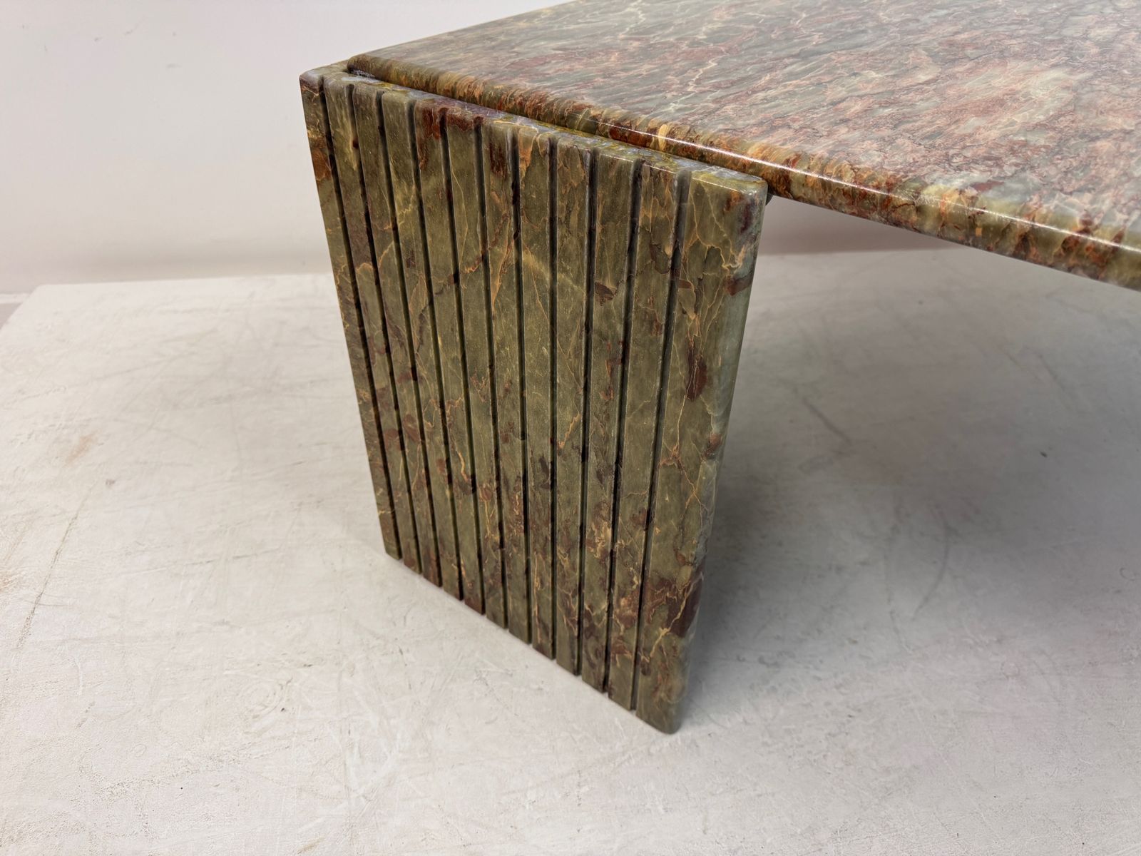 photo for sale Late 20th Century Eye Shaped Marble Table