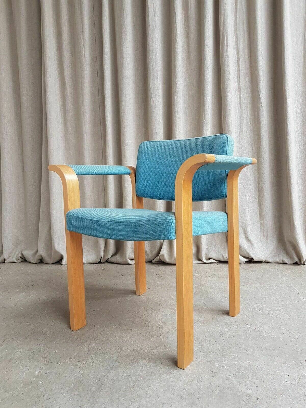 Vtg Late Mid Century Armchair Side Chair By Magnus Olesen Modernist Retro R123 photo vintage