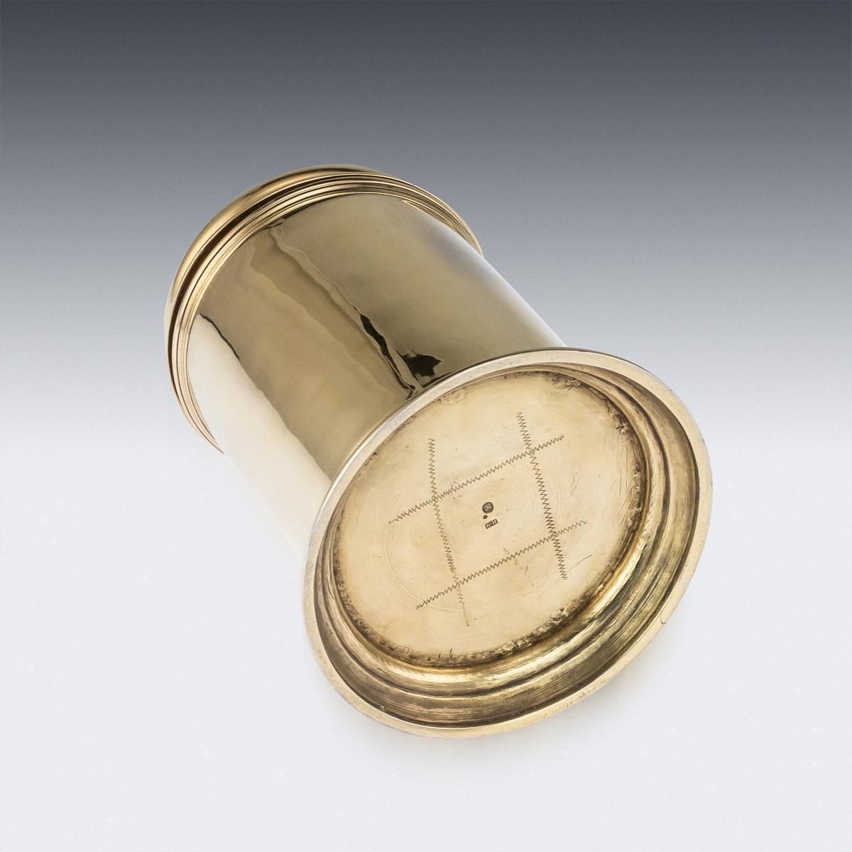 18th Century Russian Exceptional Silver Gilt & Niello Tankard, Moscow, C.1766 photo buy