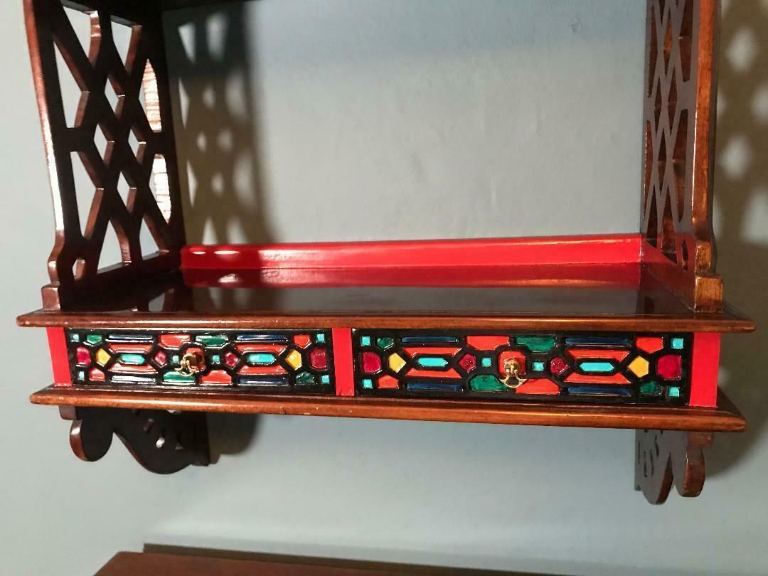 Hanging Wall Shelves In George III 'Chippendale' Style.  England, Circa 1960. photo for sale