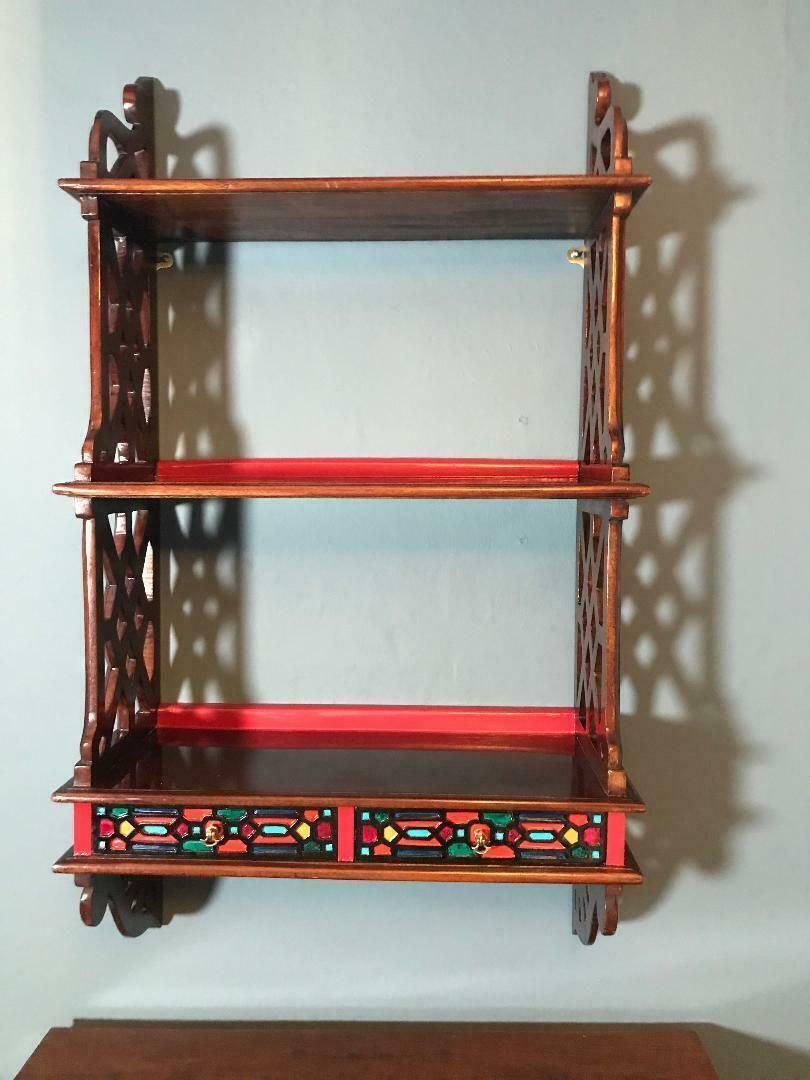 Hanging Wall Shelves In George III 'Chippendale' Style.  England, Circa 1960. photo 200.0