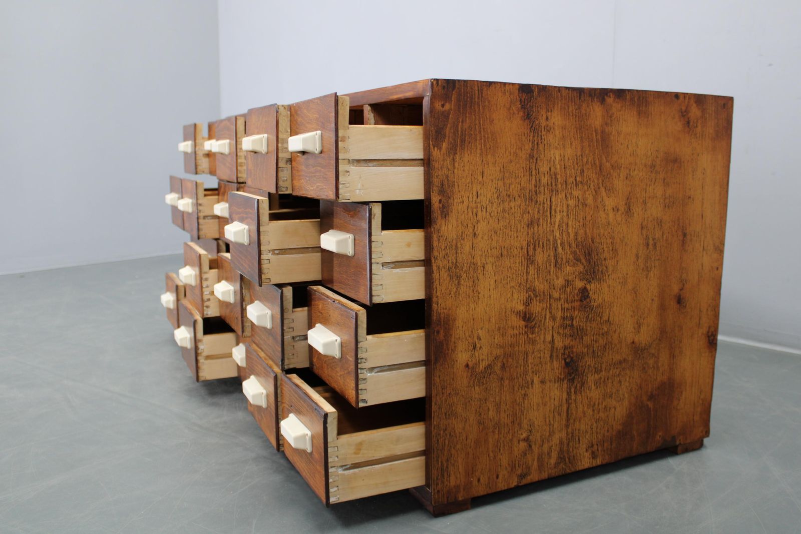 1940s Czechoslovak Industrial Bank Drawer Cabinet photo vinterior