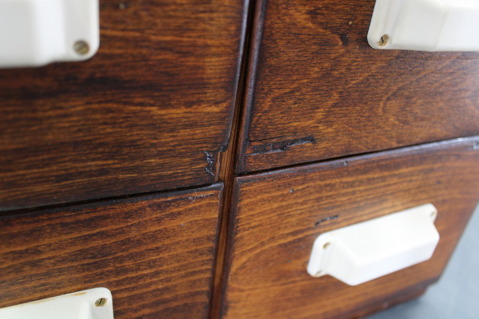 photo vinterior 1940s Czechoslovak Industrial Bank Drawer Cabinet