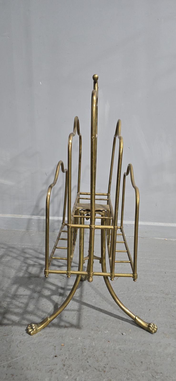 Victorian Brass Revolving Magazine Stand photo vinterior