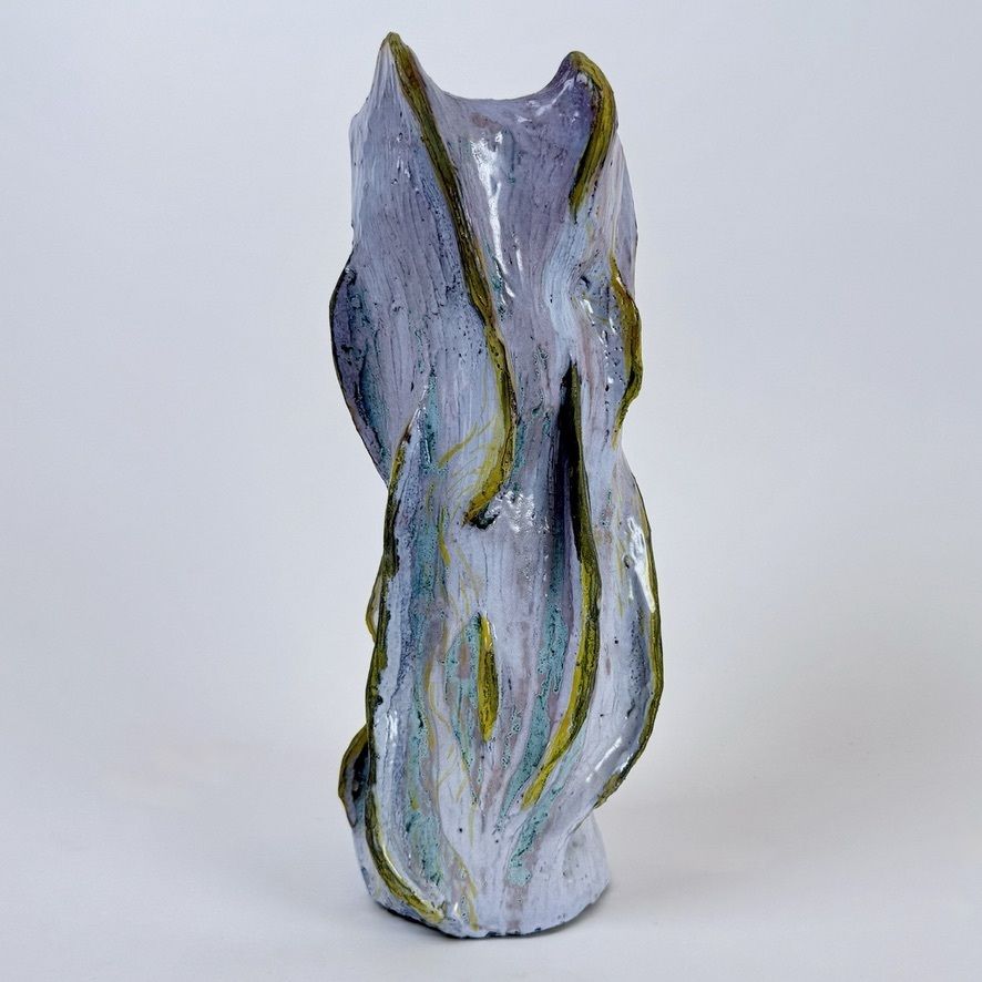 "Untitled 2023" Semi Refractory And Glazed Ceramic Sculpture By Alessandro Roma photo 2150.0