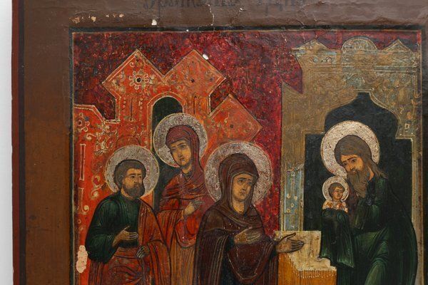 Icon Of The Presentation Of Our Lord, 19th Century, Painting On Wood photo buy
