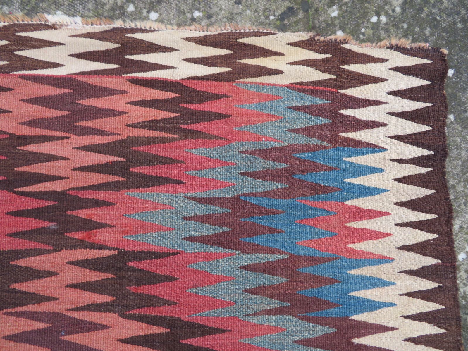 photo furniture Rare Design Azerbaijan Mianeh Long Kilim Rug. 303cm X 120cm.
