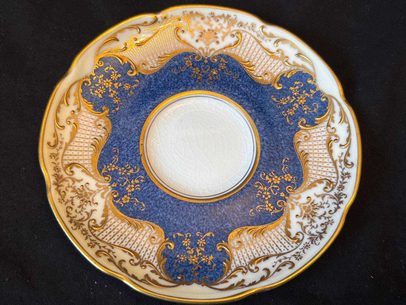 Royal Doulton Art Deco Hand Painted Demitasse Cups & Saucers Gilt Floral Pattern photo Home Decor