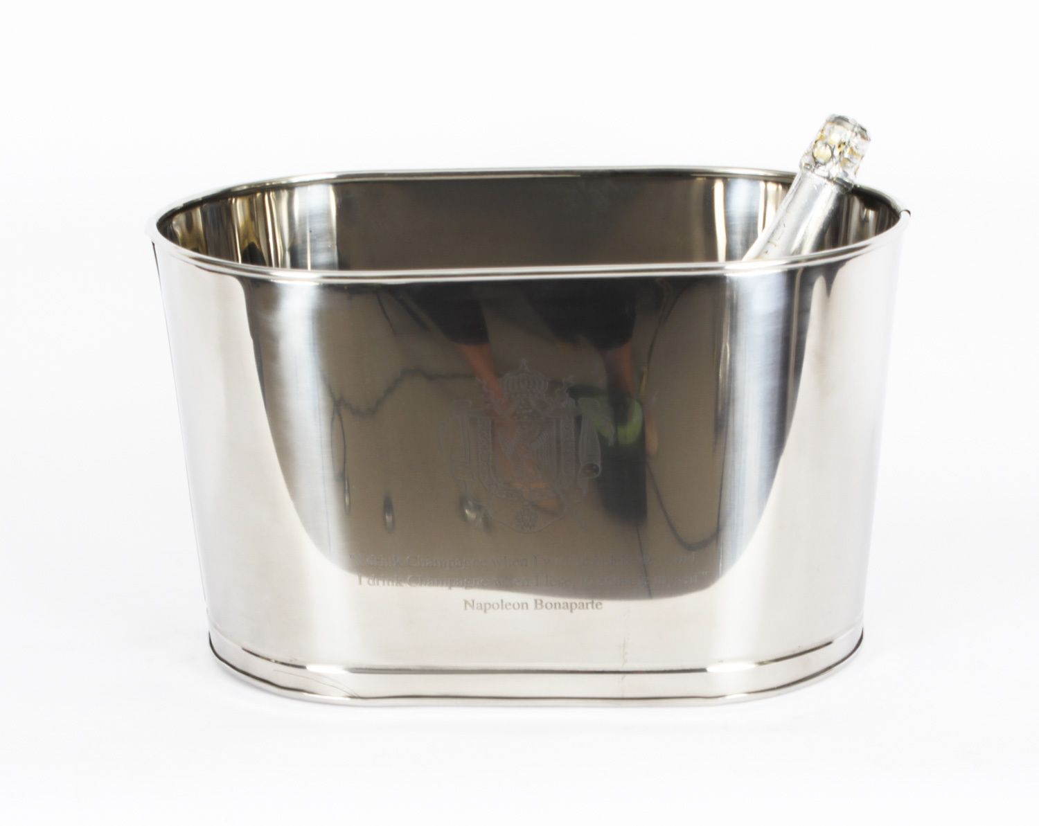 Vintage 5 Bottle Silver Plated Wine Cooler Ice Bucket 20th C photo furniture