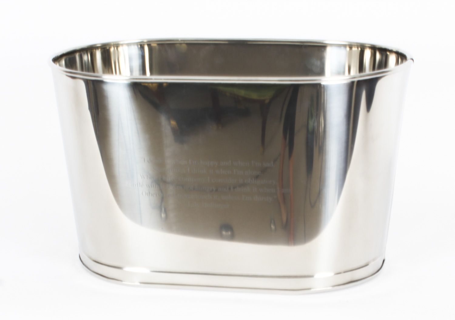 Vintage 5 Bottle Silver Plated Wine Cooler Ice Bucket 20th C photo vinterior