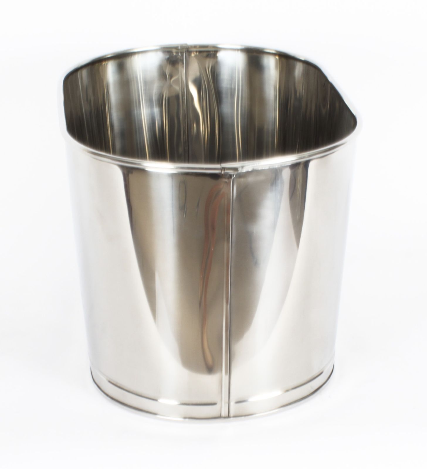 Vintage 5 Bottle Silver Plated Wine Cooler Ice Bucket 20th C photo vintage