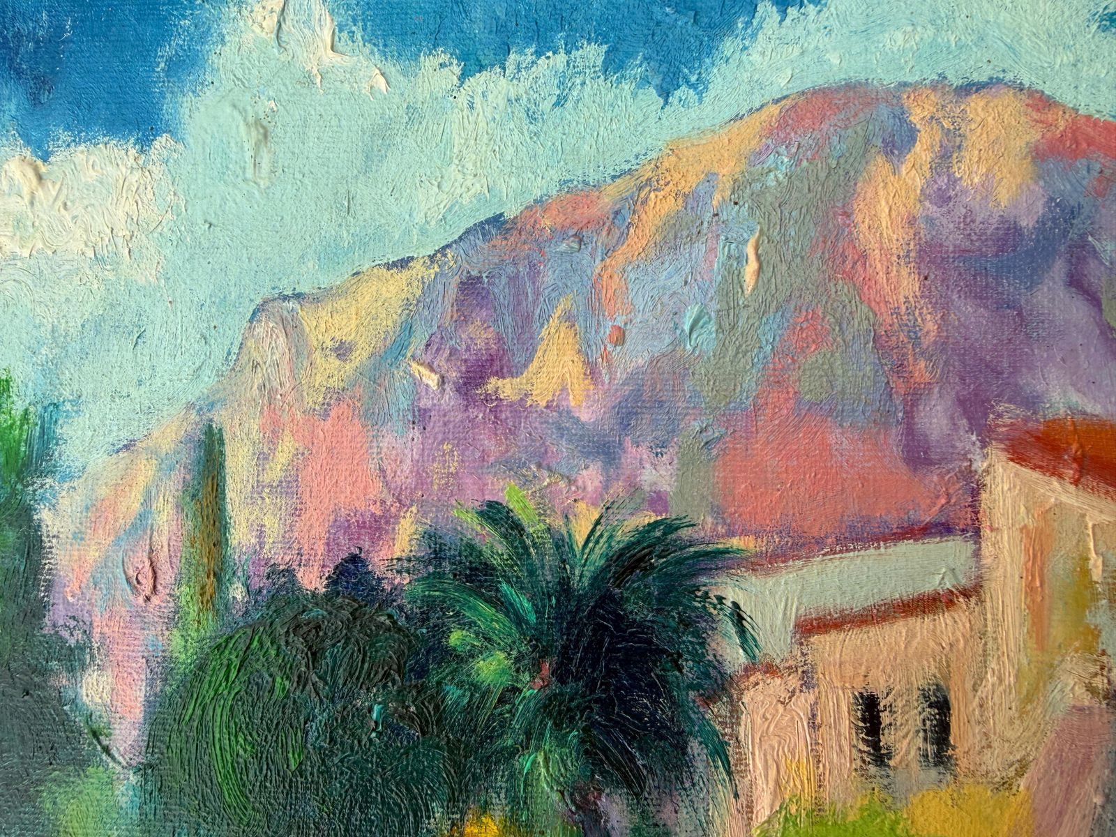 Valeri Farras Mediterranean Light With Palm Trees Oil Painting European Art photo Art