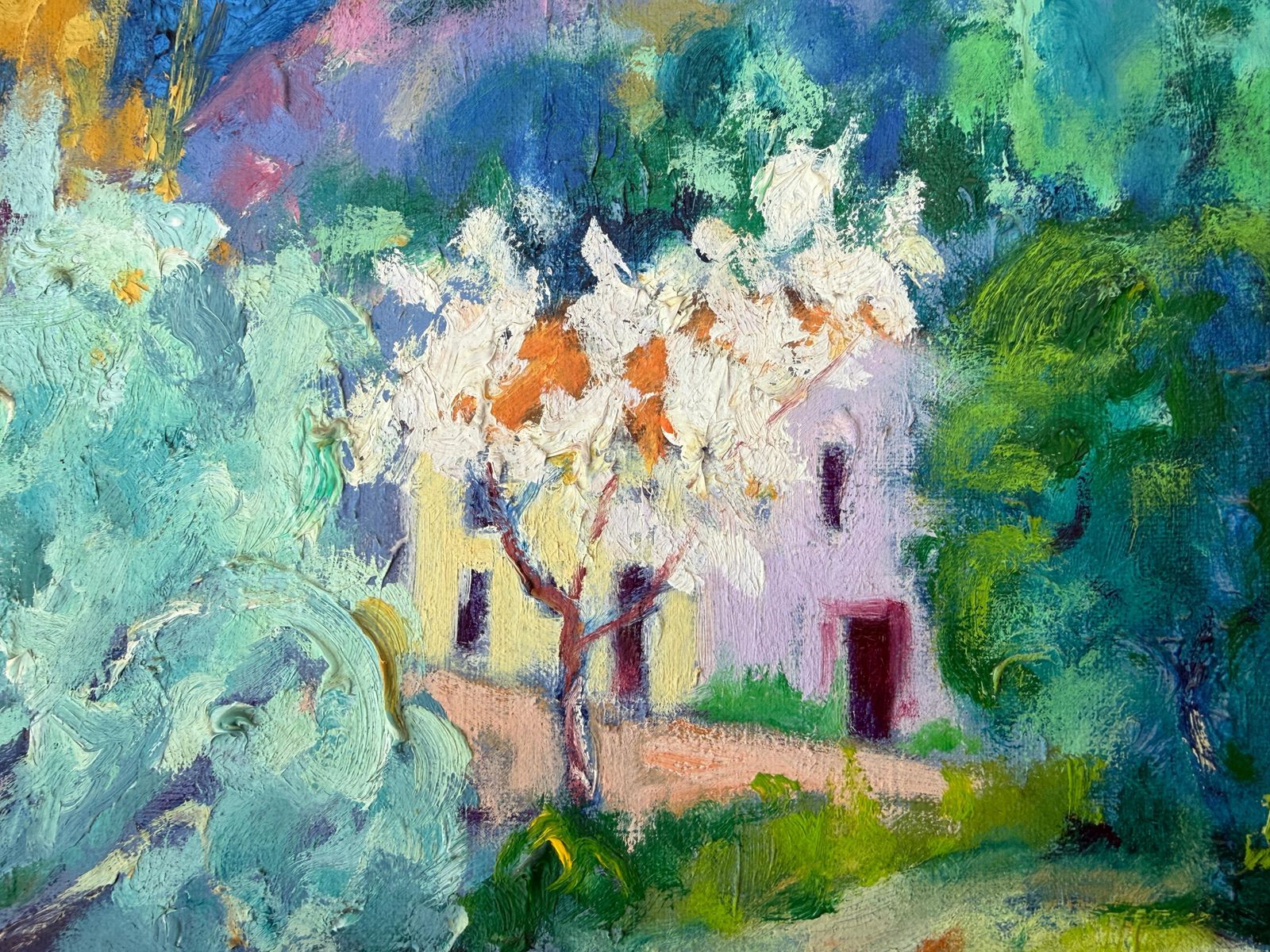 Valeri Farras Mediterranean Landscape With Path And Houses C.2000 photo Art