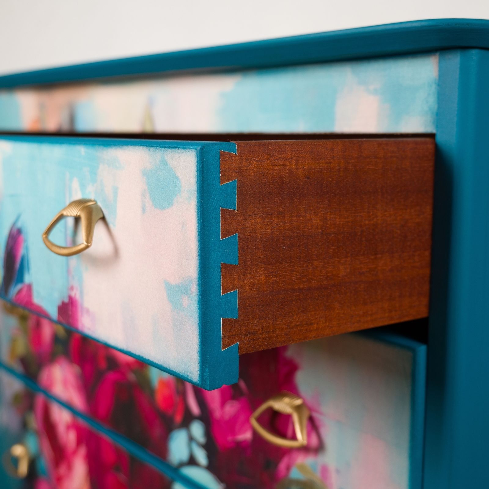 Upcycled Mid Century Lebus Chest Of Drawers photo buy