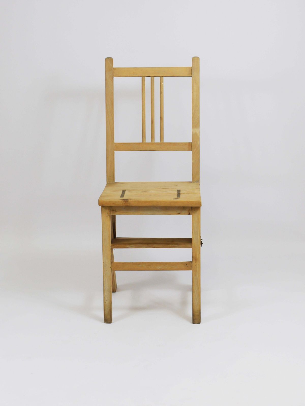 photo for sale Arts & Crafts Metamorphic Library Steps Folding Ladder Chair, Vienna, 1900s