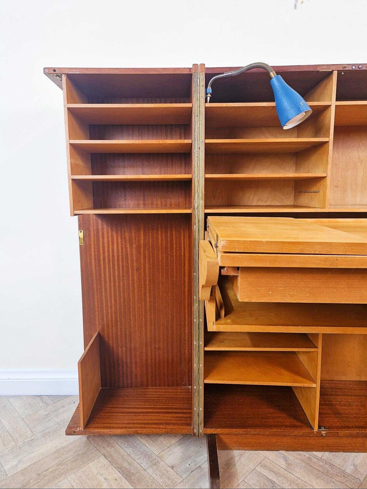 Mummenthaler & Meier Switzerland 1960's Vintage 'Magic Box' Folding Desk Sideboard Bl804 photo 1295.0