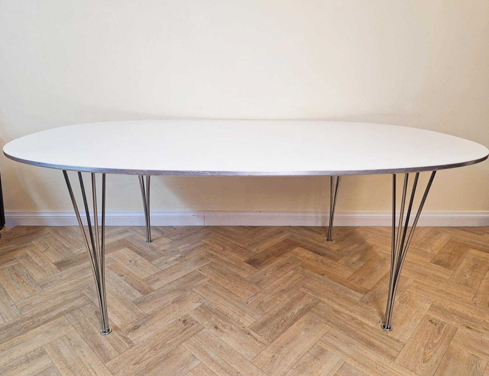 Piet Hein For Fritz Hansen Superellipse Mid Century Danish Design Oval Dining Table Bl821