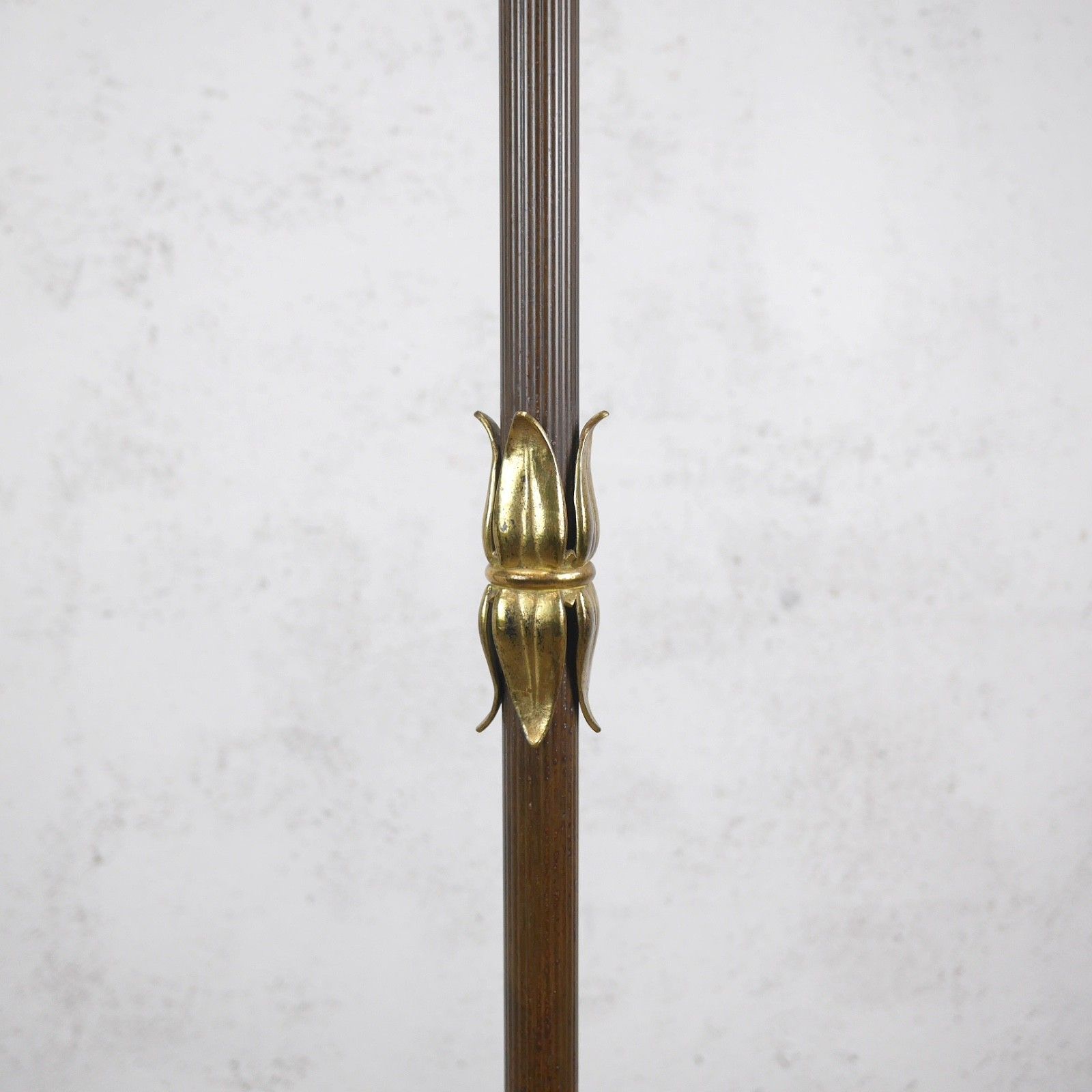 Vintage Hollywood Regency Brass Bronze Floor Standard Lamp Maison Style #103073 photo Lighting