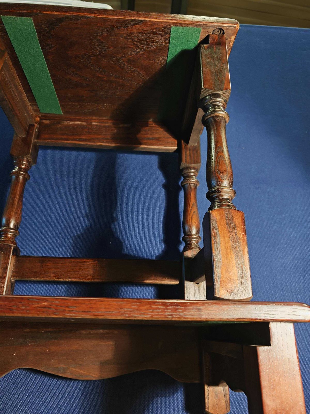 138.0 Vintage Mahogany Effect Interlocking Nest Of Three Tables With Felt Padding Likely 1970s Or 1980s photo