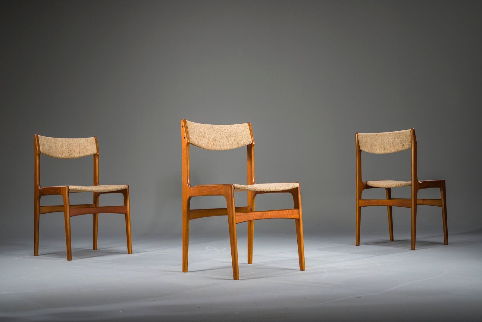 Teak Dining Chairs Attributed To Erik Buch For Anderstrup Stolefabrik, Denmark, 1970s, Set Of 3, Set Of 3 photo 1004.0