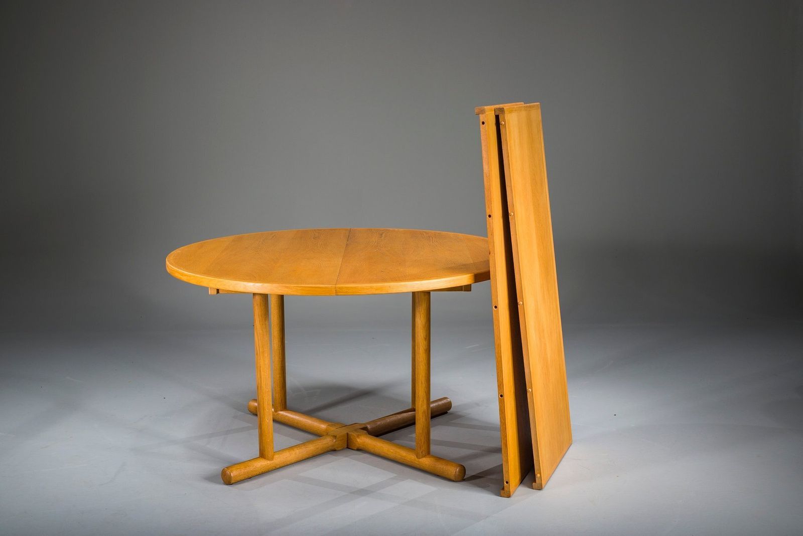 Danish Extendable Oak Dining Table By Kurt østervig For Jason Møbler, 1950s photo for sale