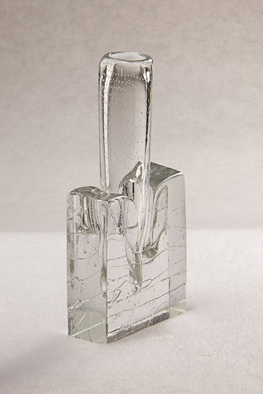 'L'ultimatum' Vase In Glass   Sem Schanzer (As L'anverre) photo Home Decor