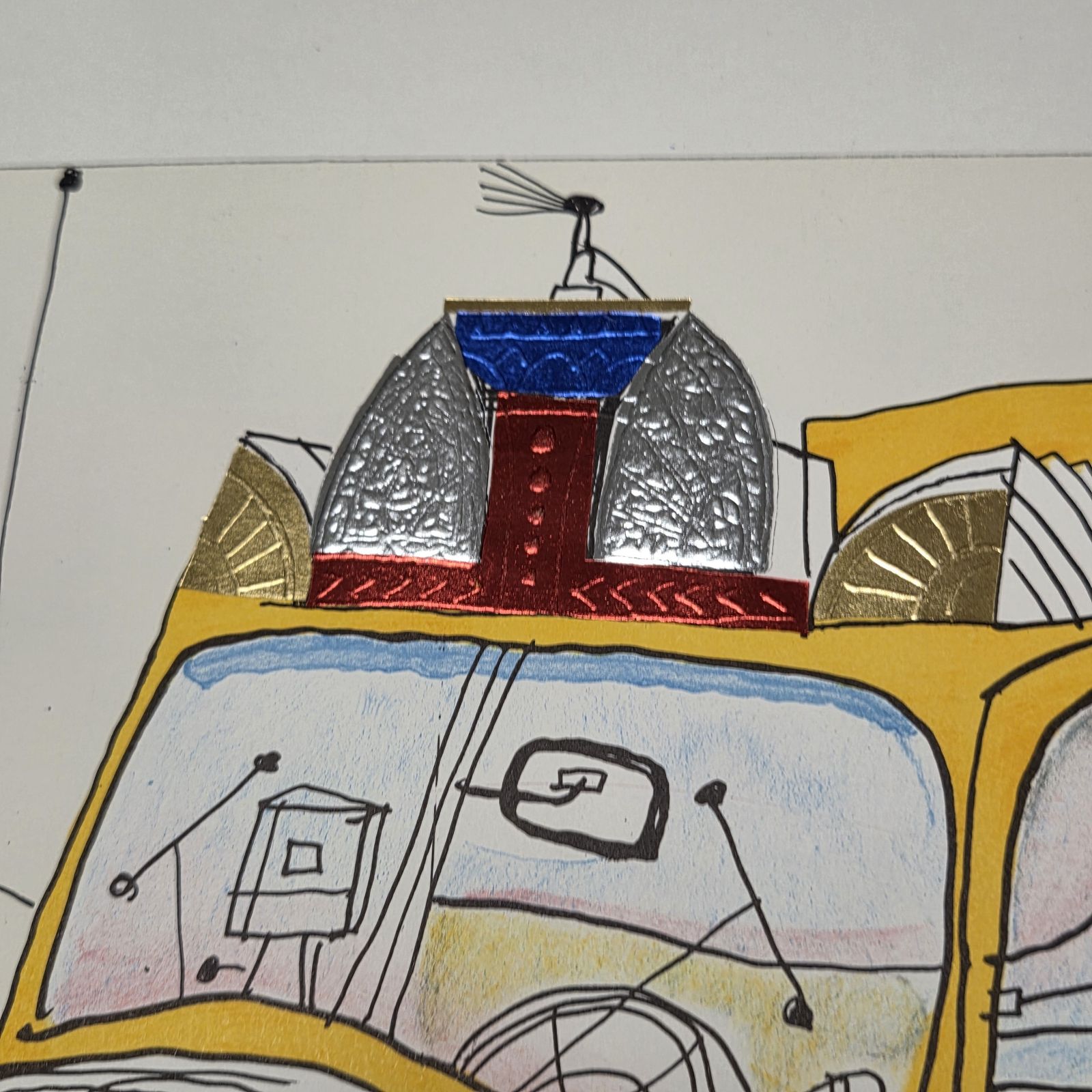 Saul Steinberg - Affiche lithographique, Galerie Maeght Paris, 1977 photo Art