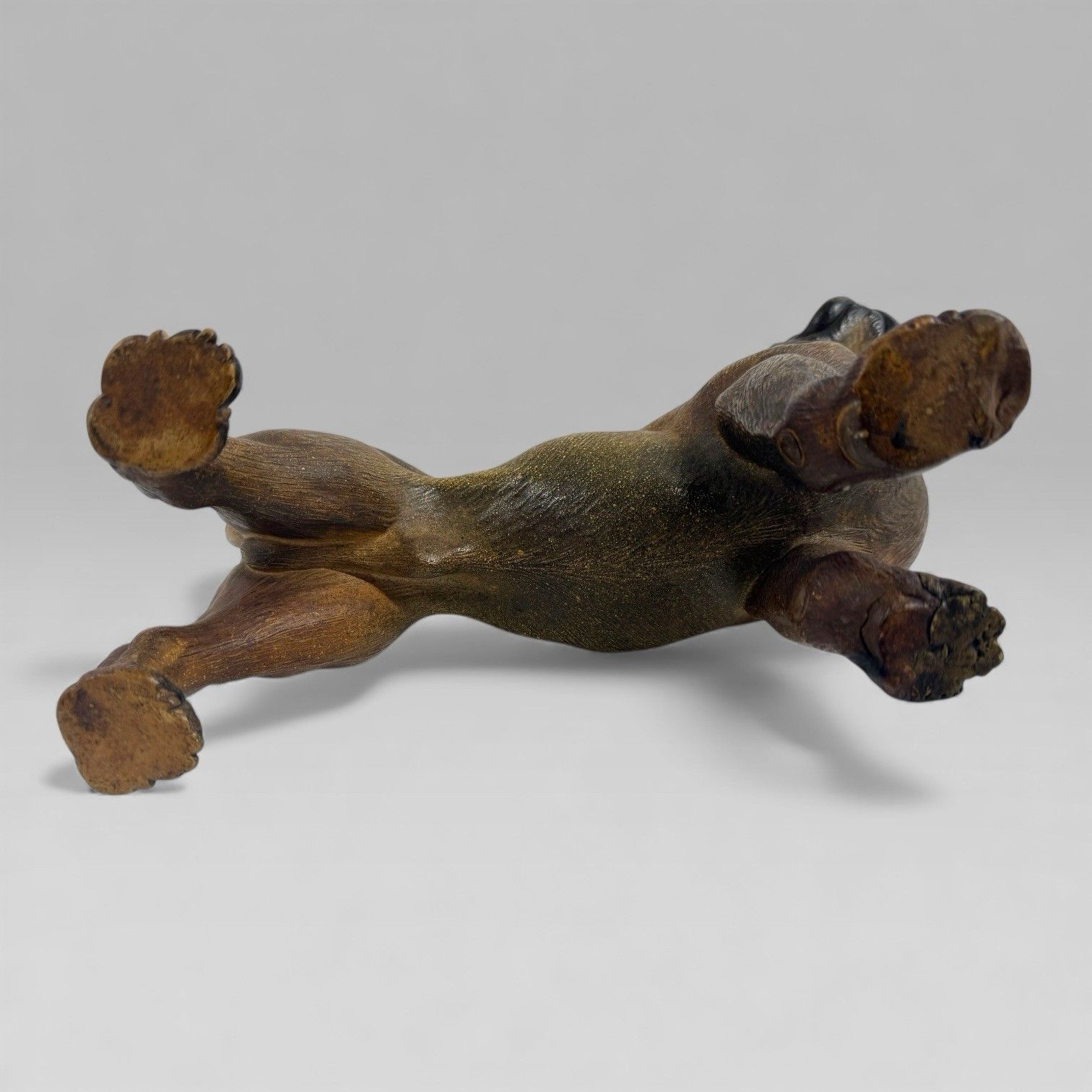 photo buy Antique Austrian Terracotta Life Size Pug Puppy Dog Sculpture