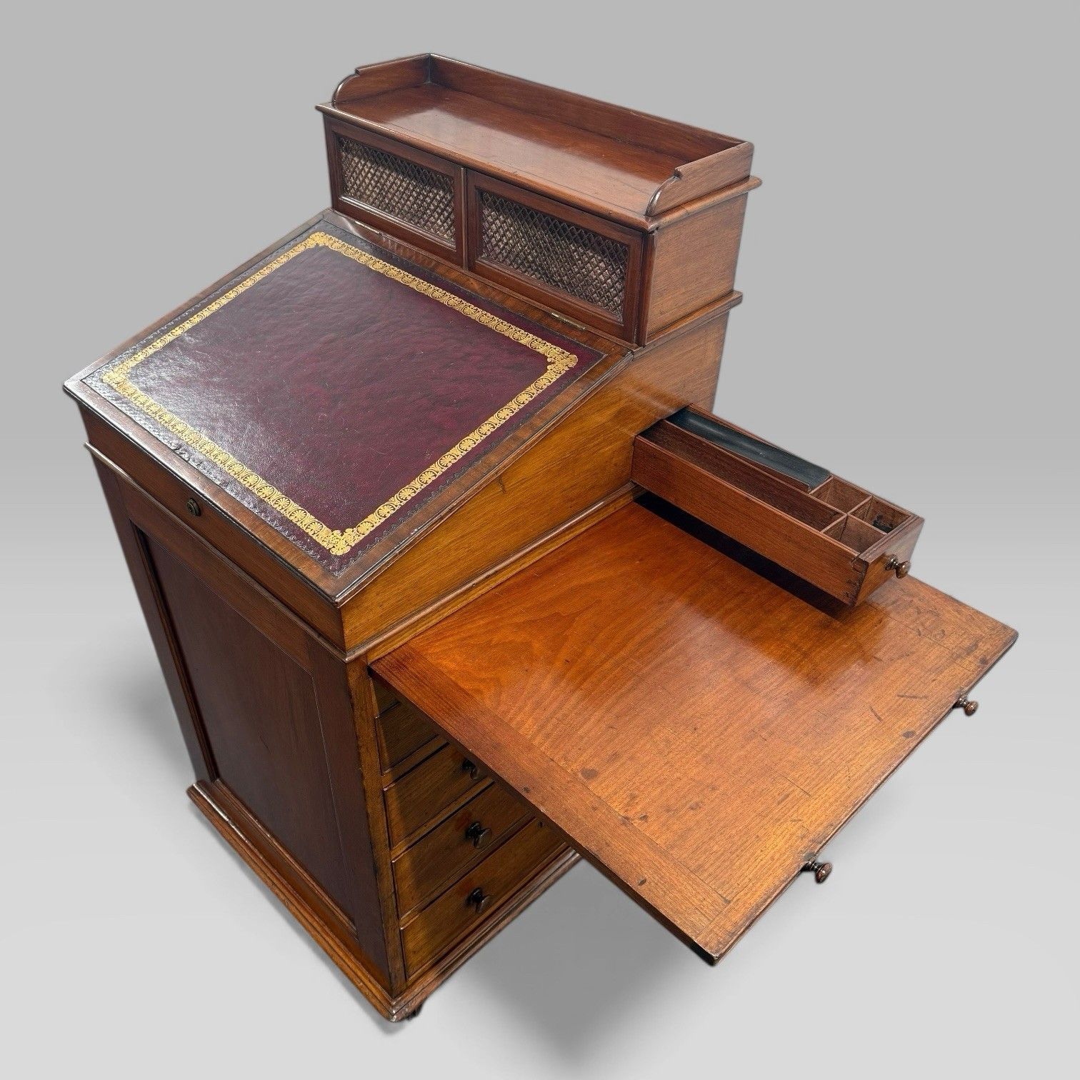 Antique Mahogany Davenport Desk By Gillows Of Lancaster photo for sale