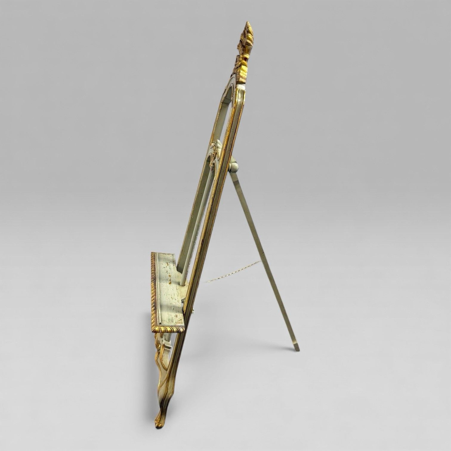 Antique Victorian Painted And Gilt Louis XV Style Artist’s Easel, Film Prop photo for sale