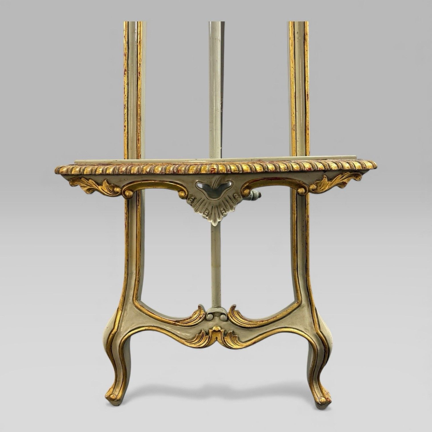 photo furniture Antique Victorian Painted And Gilt Louis XV Style Artist’s Easel, Film Prop