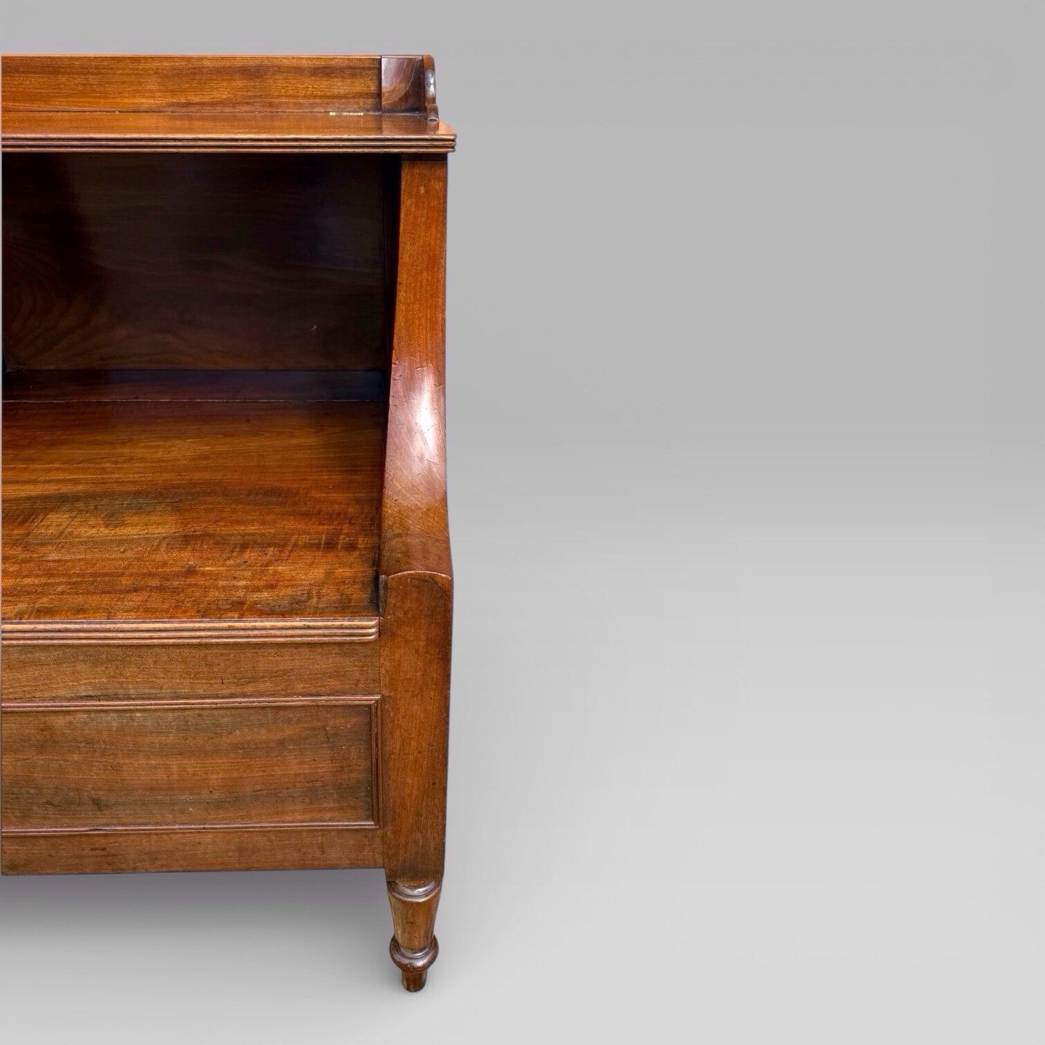 photo for sale Antique Georgian Gillows Mahogany Bedside Table Cabinet | Pot Cupboard