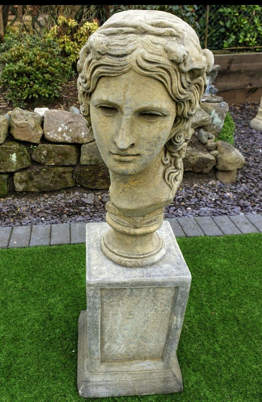 Dionysus God Of Wine & Love Garden Ornament English Stone Delivery Available 0049. photo furniture