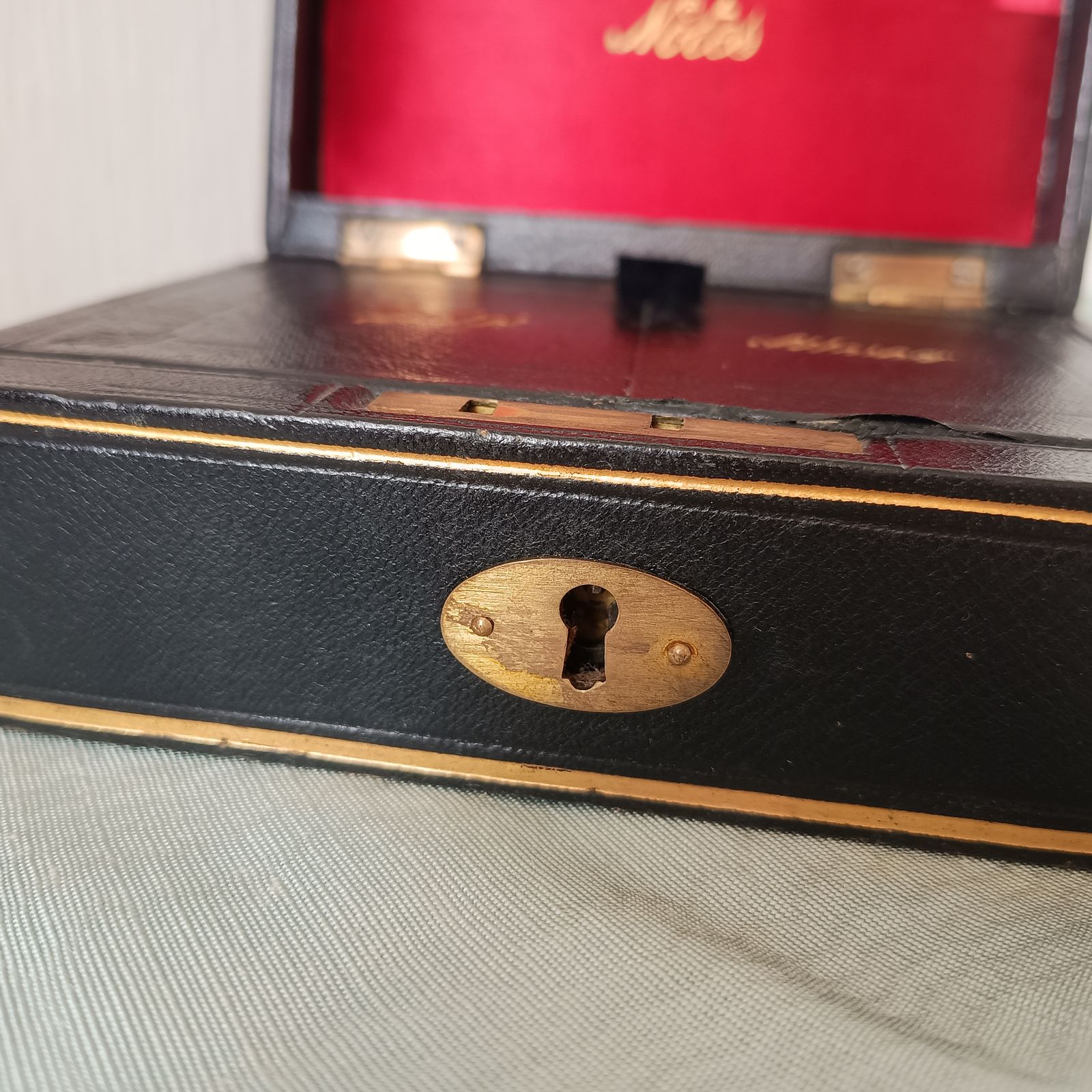 Victorian Gold And Silver Bullion Or Coins Cash Chest Or Jewellery Box, Embossed Gold Letters photo Home Decor