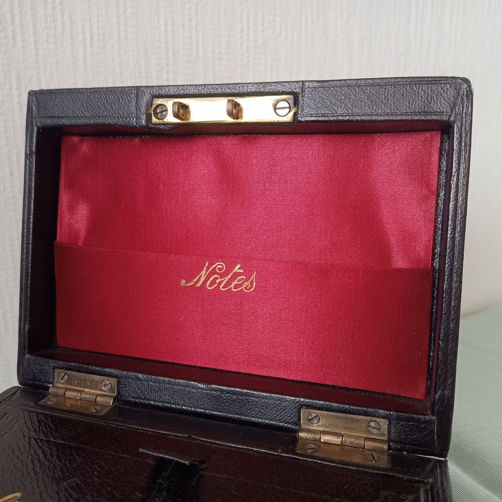 Victorian Gold And Silver Bullion Or Coins Cash Chest Or Jewellery Box, Embossed Gold Letters photo 165.0