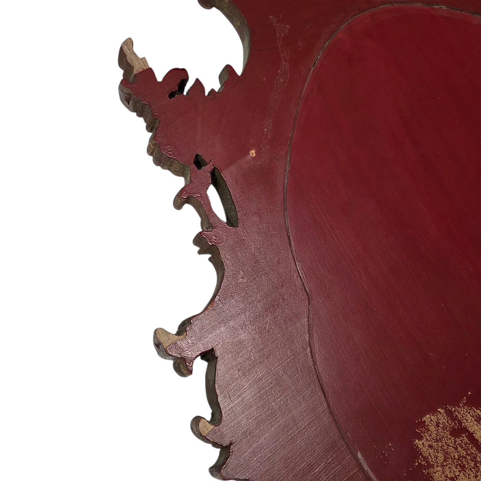 Hand Painted Carved Wood Mirror With Bevelled Glass, Circa 1940 photo Home Decor