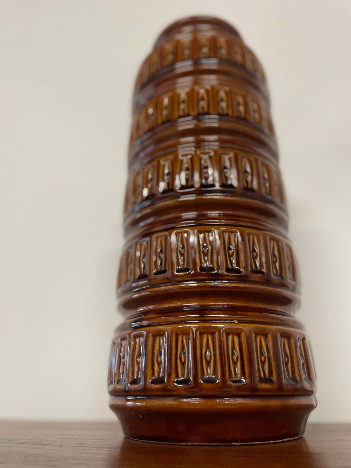 Large Mid Century West German Brown Vase | W. Germany 268 40 | 40cm photo vintage