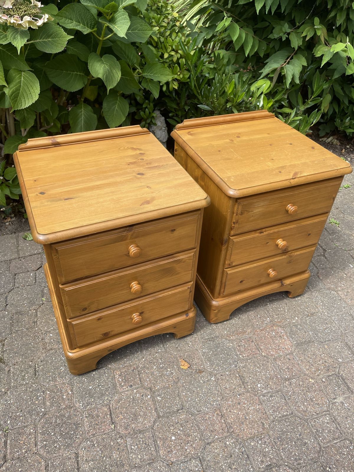 2 Side Table Chest Of Drawers And Larger Chest Of Drawers Vintage By Ducal Made In England photo furniture