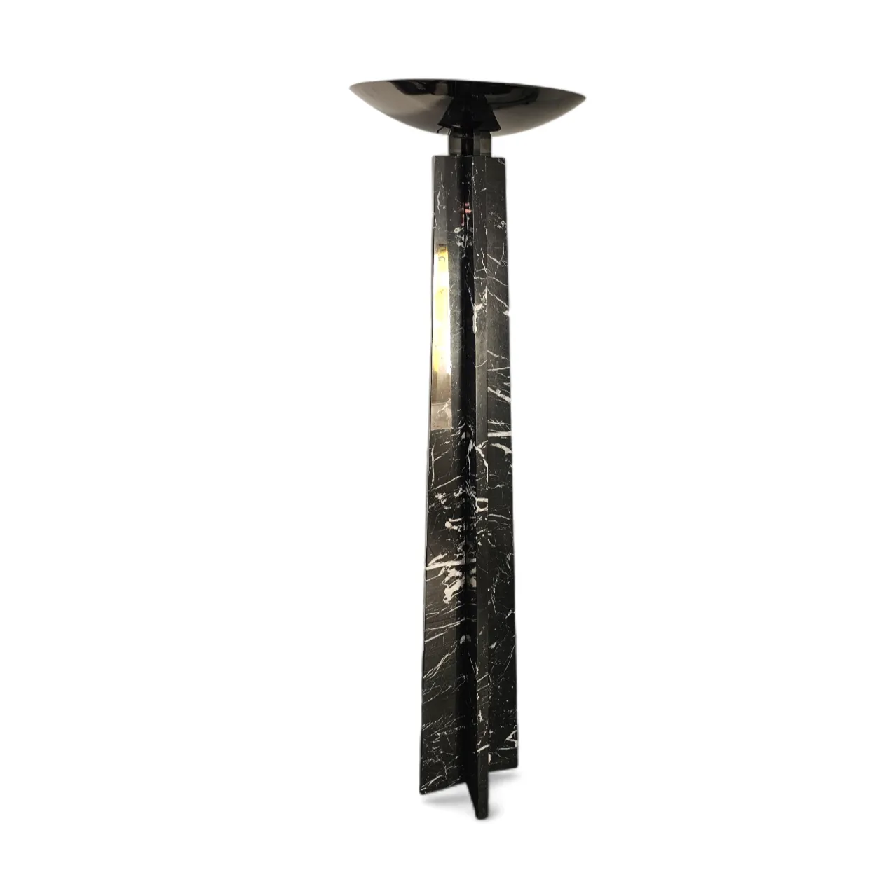Wagneriana Marble Floor Lamp By Lella And Massimo Vignelli / 1980s photo 22000.0
