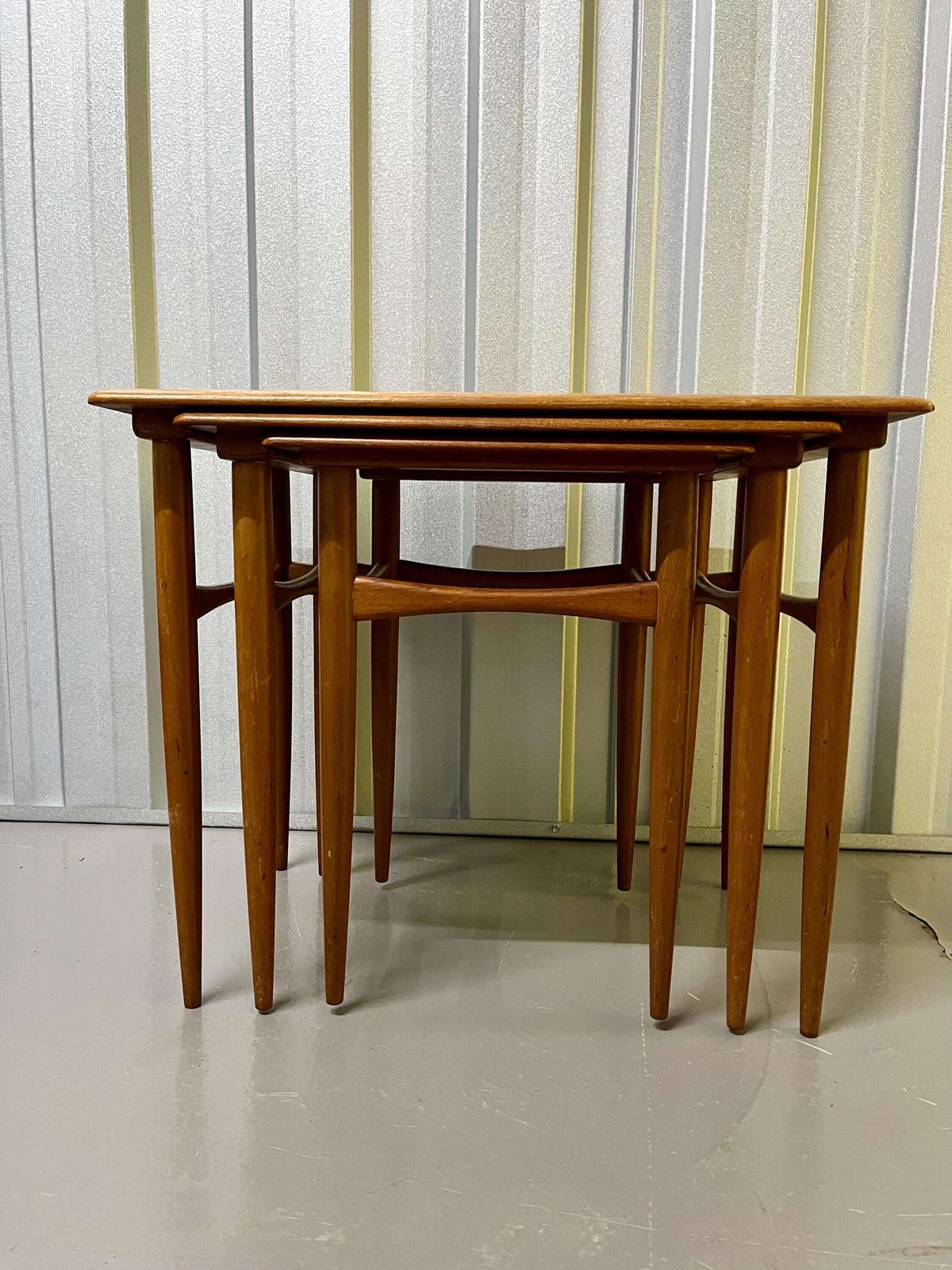 Poul Hundevad Danish Teak Nest Of Three Tables – Fabian, 1960s photo Furniture
