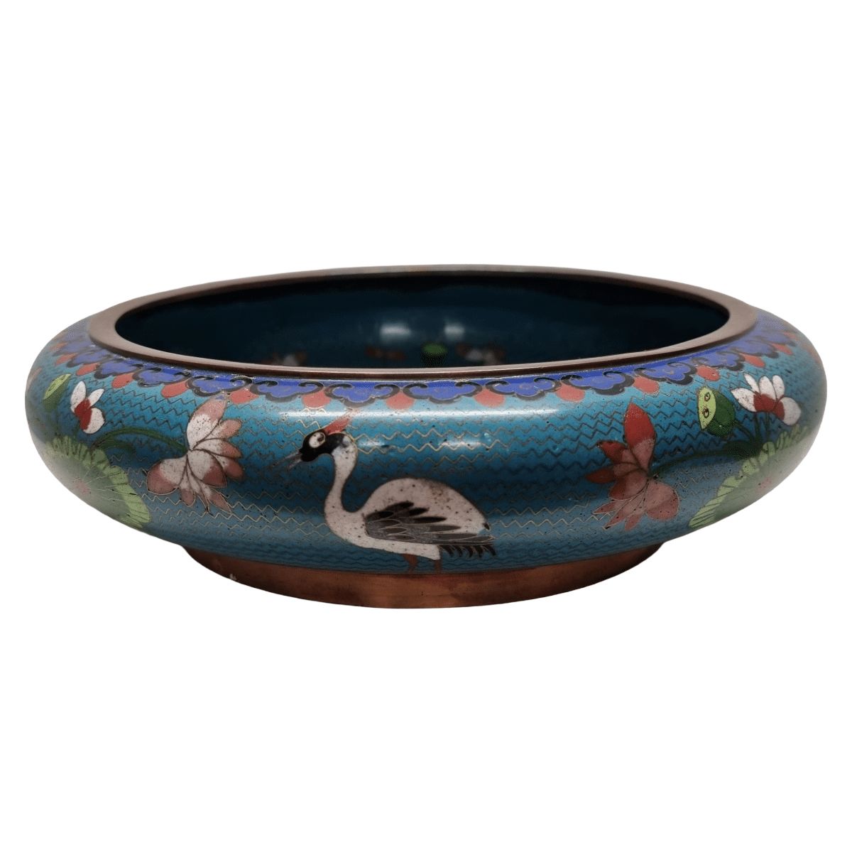 Unique Chinese Cloisonné Bowl From The Early 20th Century