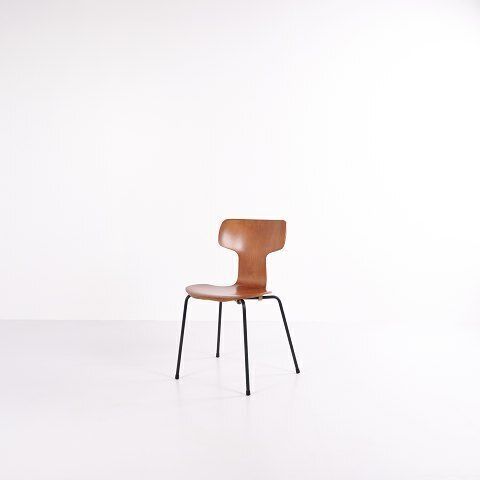 Set Of 6 Dining Chairs   T Chair / Hammer Chair   Model 3103   Fritz Hansen photo Furniture
