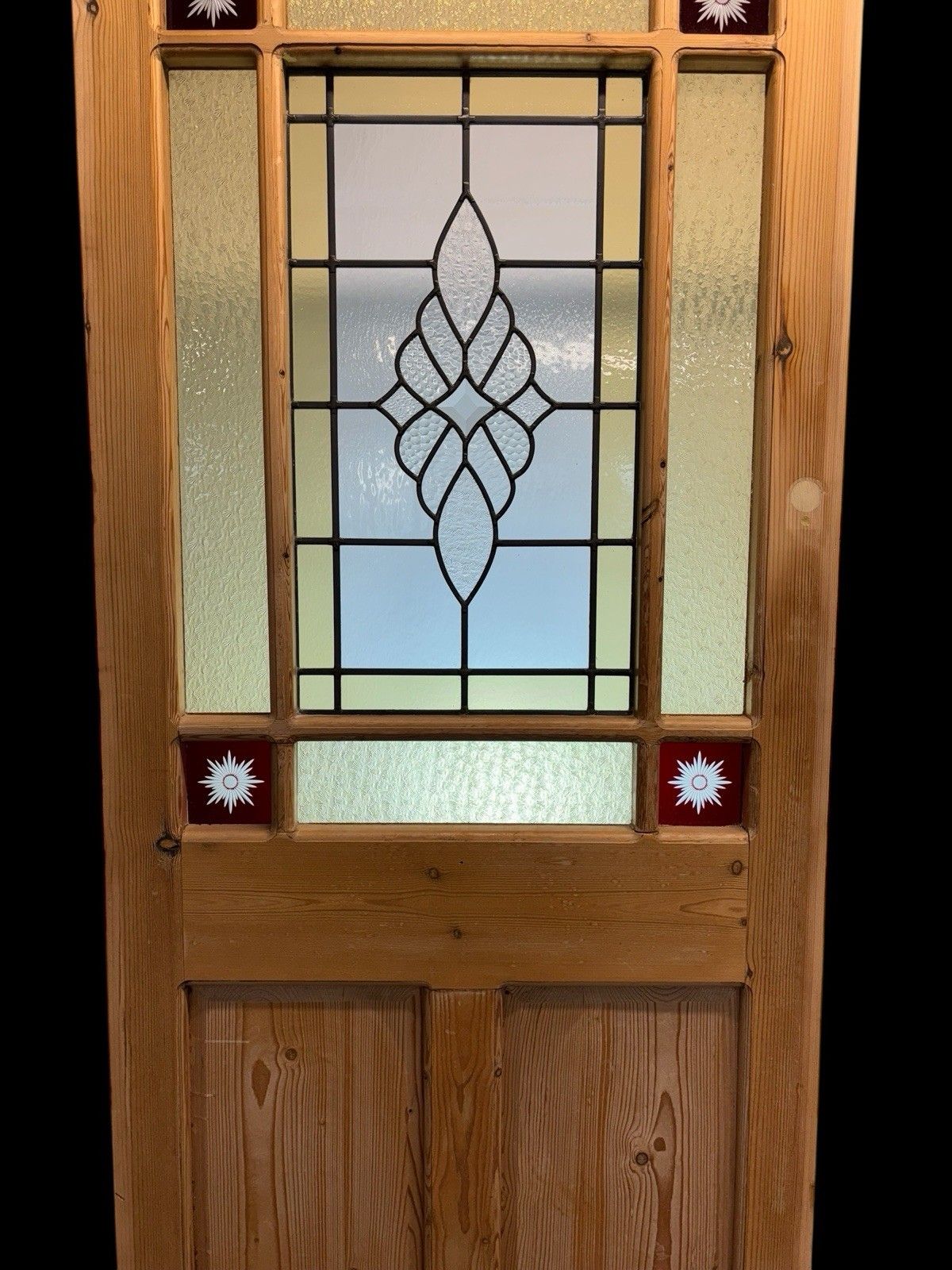 Victorian Stained Glass Front Door Period Reclaimed Old Antique Wooden Refurb photo 3245.0