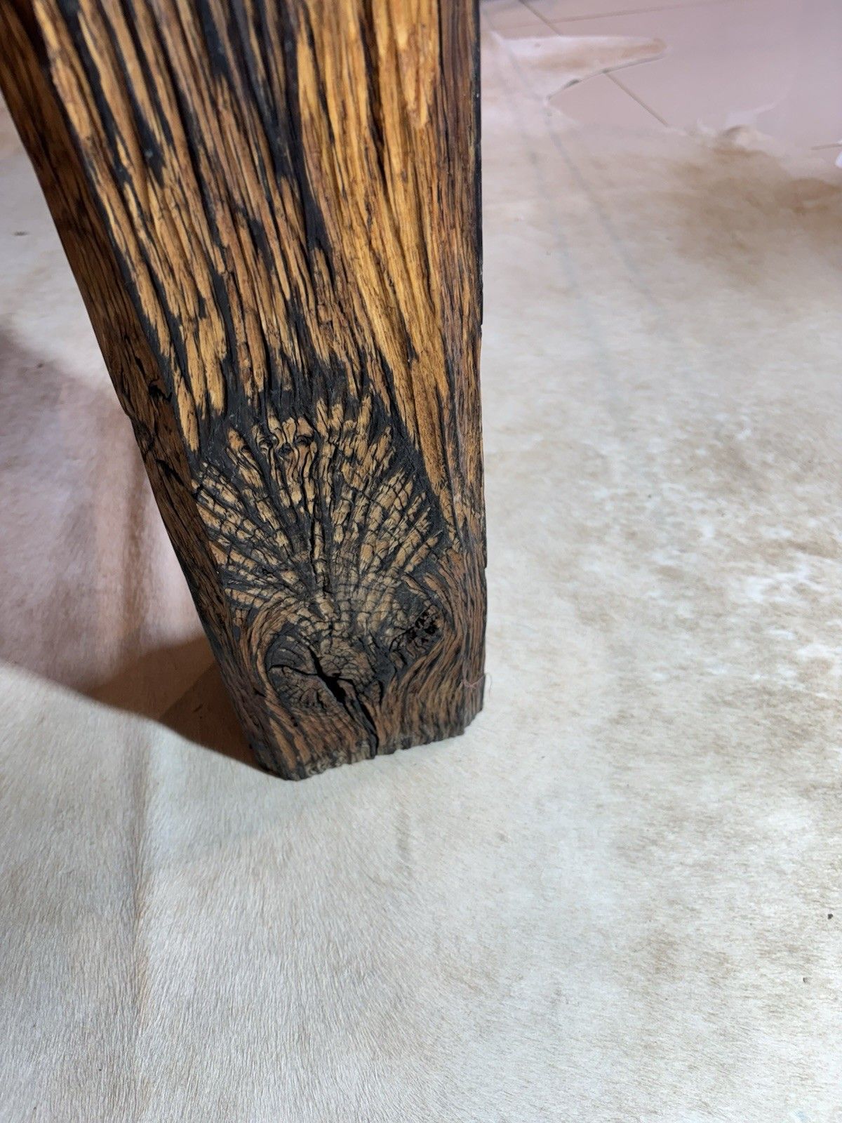 Furniture Stunning Oak Waney Edged 6 Seater Dining Table Unique Carved Inlaid 16th Century photo