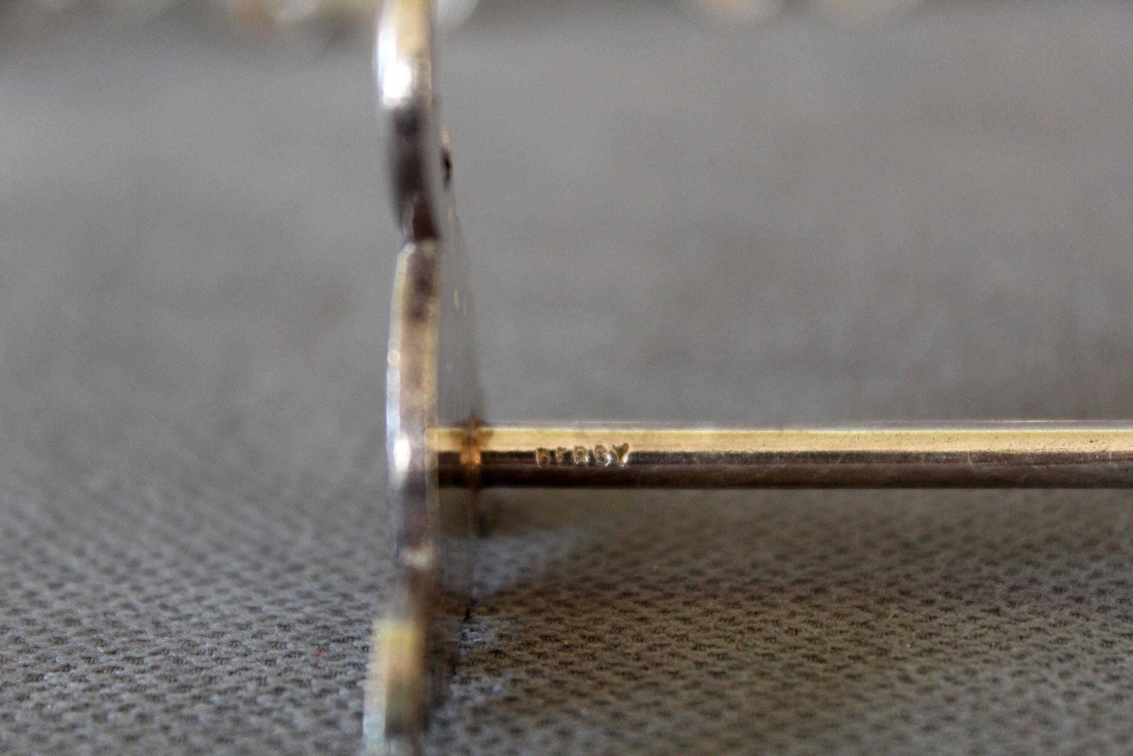 photo vintage Set Of 12 Vintage Silver Plated Metal Knife Rests, Boxed, Derby British, Empire Regence Rococo Style, Metal, Dining, Dinner Table, Chopstick